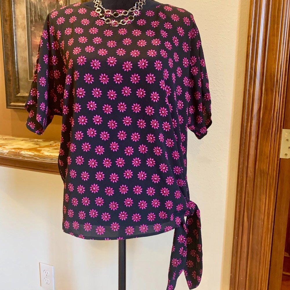 Michael Kors Dolman Sleeve Side-tie Top